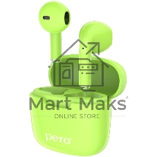 Беспроводные наушники PERO TWS05 COLORFUL Green