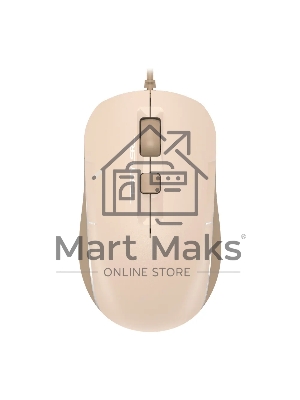 Мышь проводная A4Tech Fstyler FM26 бежевый/коричневый оптическая (2000dpi) USB для ноутбука (4but)