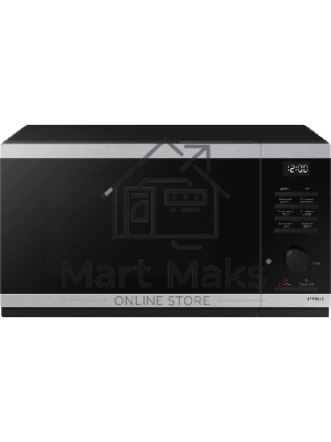 Микроволновая печь Samsung MS23DG4504ATBW нержавеющая сталь/черный, 23 л, 800 Вт, переключатели - сенсор/поворотный механизм