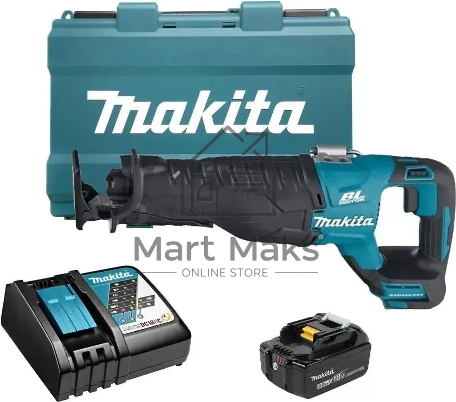 Сабельная пила Makita DJR187RT 18Вт аккум. 3000ход/мин ДА