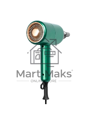 Фен для волос Galaxy Line GL 4359, изумрудный, 2100 Вт, 2 скорости потока воздуха, функция 