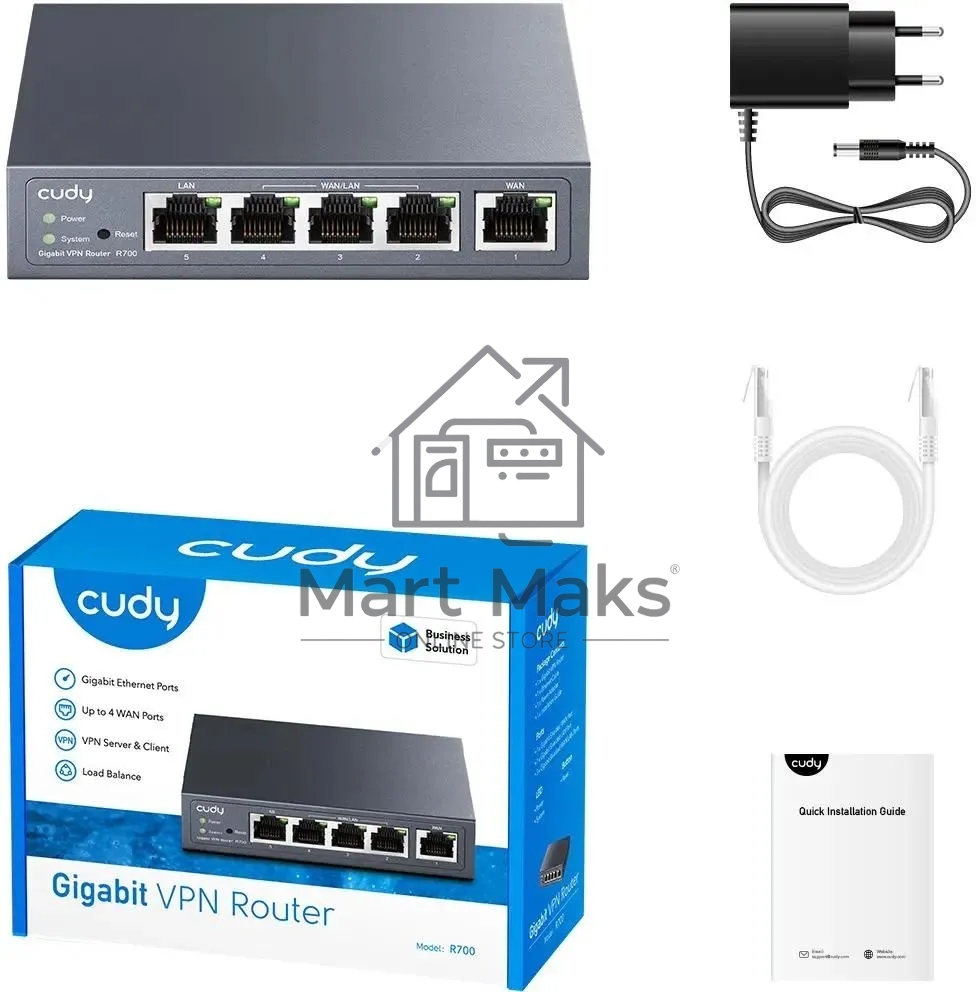 Роутер Cudy R700 10/100/1000BASE-T черный
