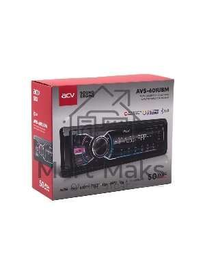 Автомагнитола ACV AVS-601UBM 1DIN 4x50Вт AUX 3 (43340)