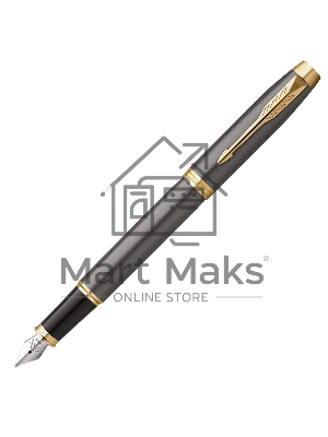 Ручка перьевая Parker IM Premium Grey Core GT (2213776) M, черные чернила, подарочная коробка