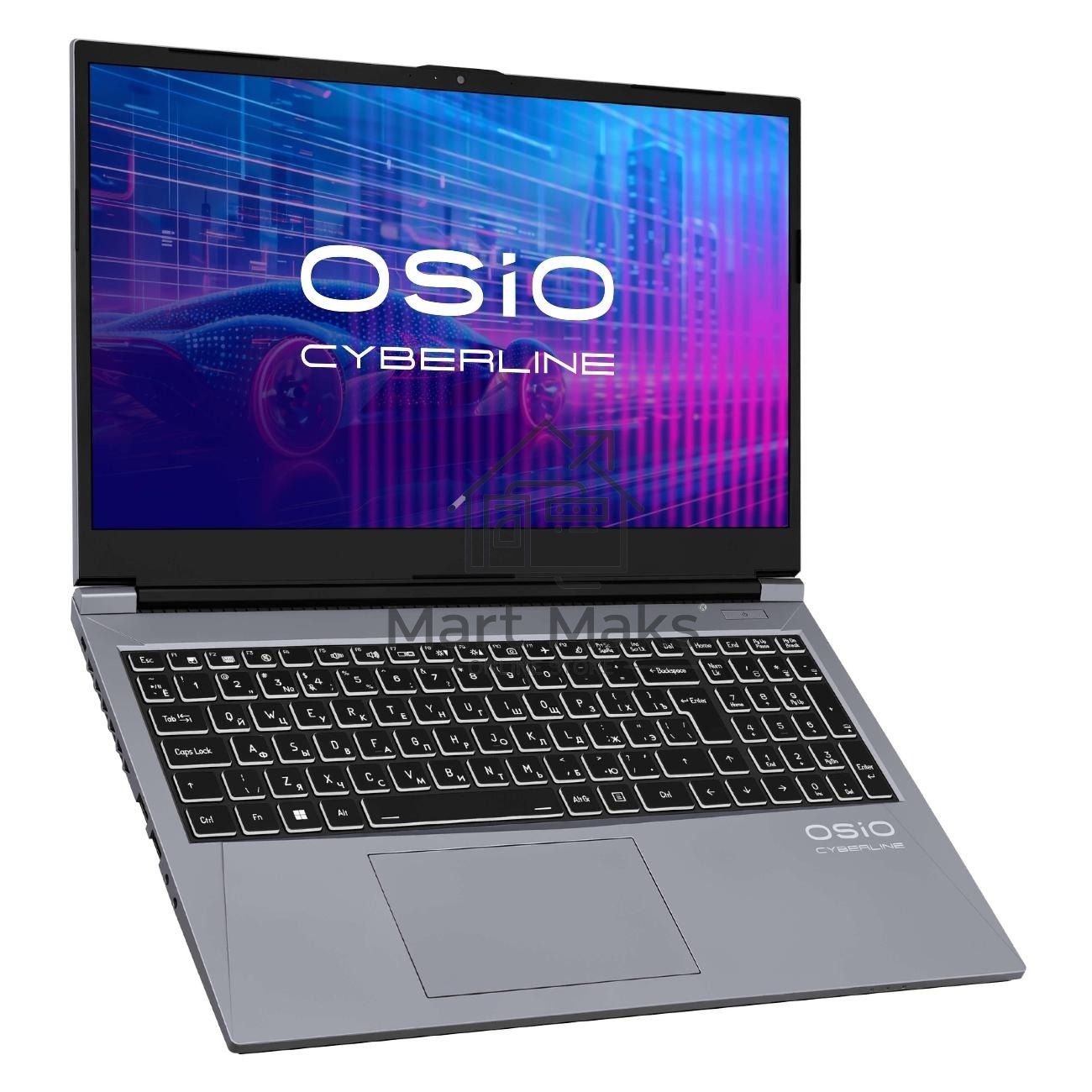 Ноутбук OSIO CyberLine C150i-002 серый i5-12600H /NVidia RTX 4050/16/512/NoOS/(Ghz)/Gb/Ext: + не МПТ