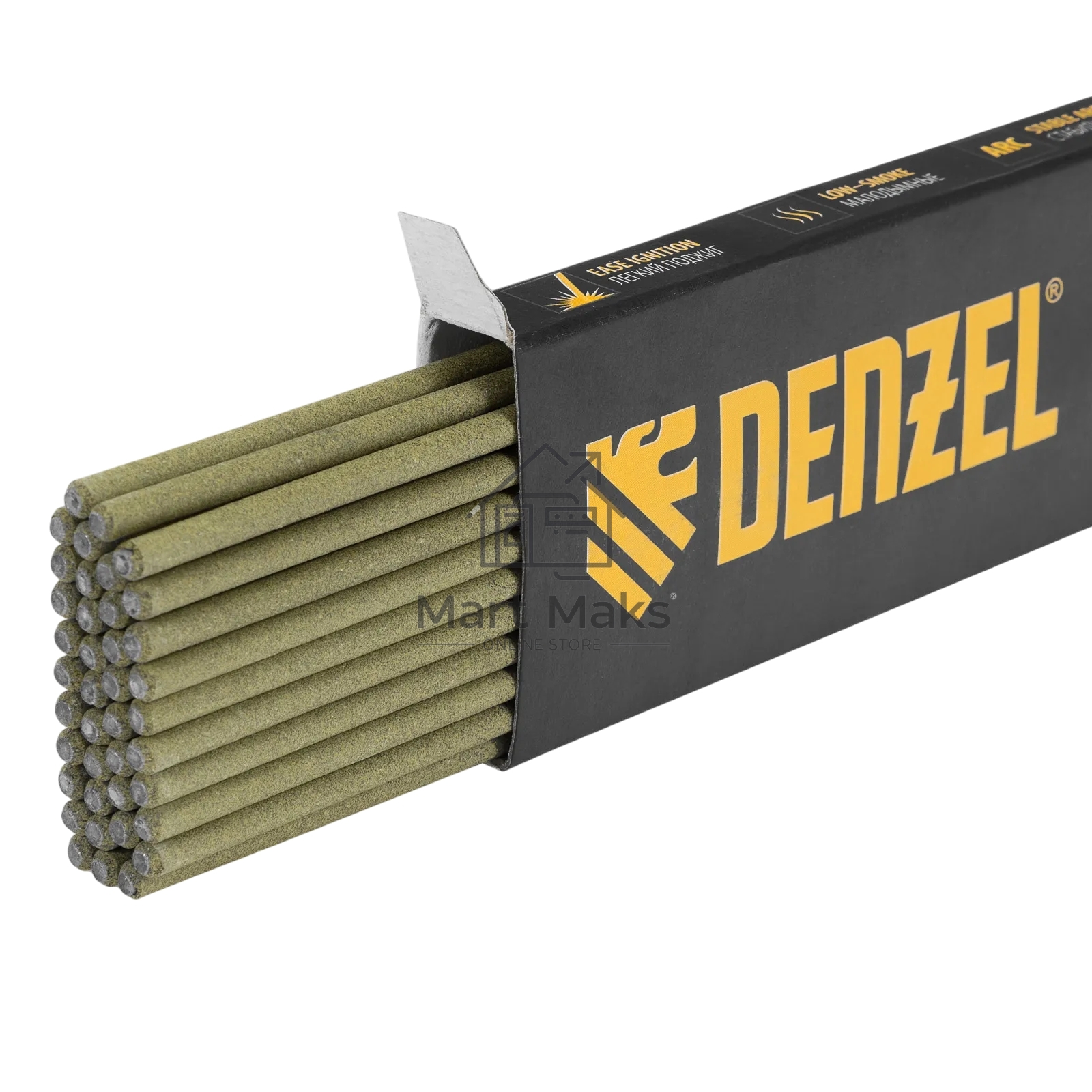 Электроды Denzel DER-46 GoldLine, диам. 3 мм, 1 кг., рутил-целлюлозное покрытие