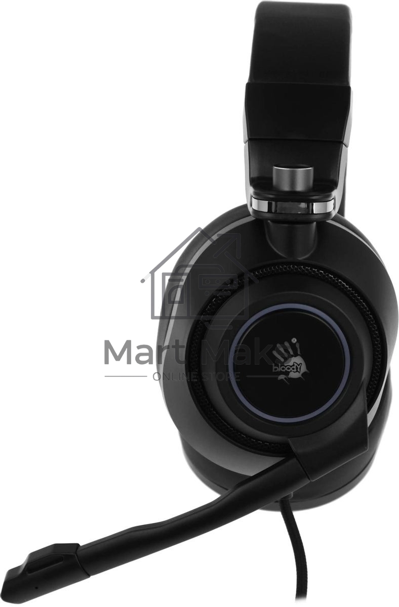 Гарнитура проводная с микрофоном A4Tech Bloody G580 черный 2м мониторные USB оголовье (G580 USB,BLACK)