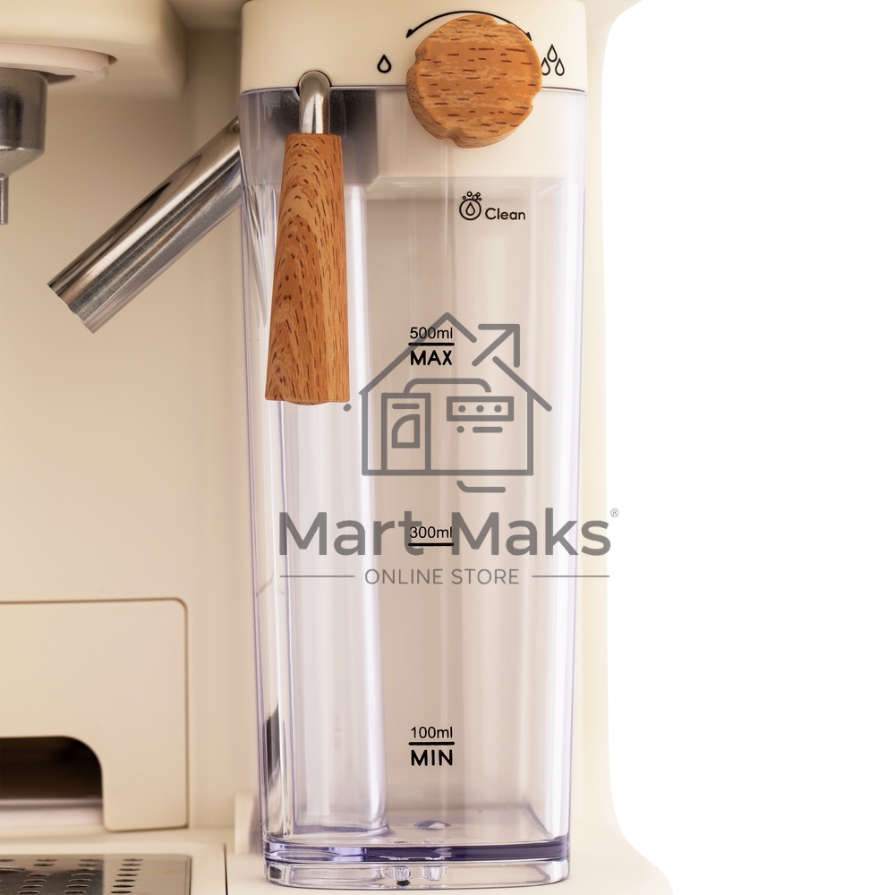 Кофеварка рожковая Maunfeld MF-737BG PRO бежевый, исп. кофе - молотый, 1.5 л, 1250 Вт, 15 бар