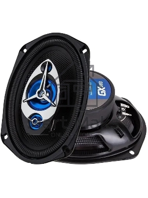 Колонки автомобильные Kicx GX-693 200Вт 92дБ 4Ом 15x23см (6x9дюйм) (ком.:2кол.) коаксиальные трехполосные