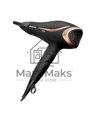 Фен BRAYER BR3000BN черный/розовое золото, 2200 Вт, компактный