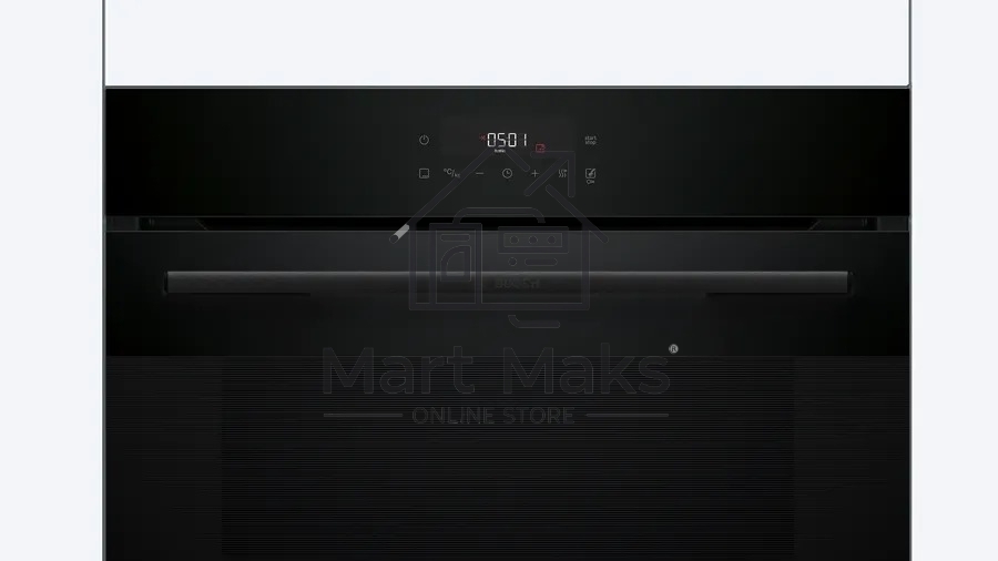 Электрический духовой шкаф Bosch HJG852YB0T Serie 6, 60 см, 66 л, черный,сенсорное управление, 8 режимов+AutoPilot 30(30 автоматических программ), LCD-дисплей, галогенное освещение, самоочистка EcoClean,Soft Open and Soft Close door,телескопические направ