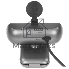 Веб-камера UGREEN CM717 2560x1440, 30 кадр/с, USB, микрофон (2 шт, шумоподавление), автофокус, универсальное крепление, серый