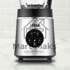 Блендер стационарный Ufesa Rock Crystal нержавеющая сталь/черный, 1800 Вт, 9 скоростей