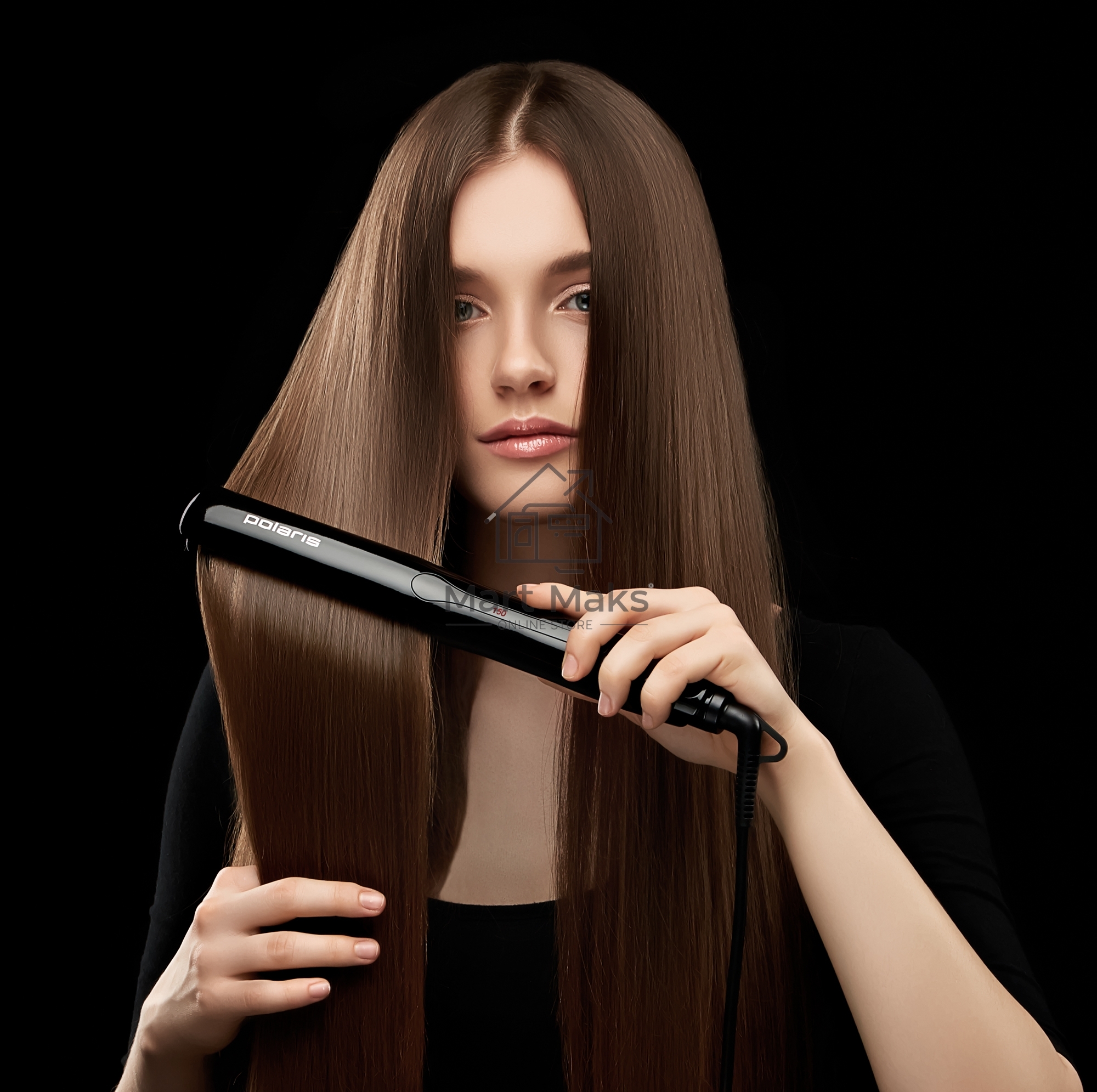 Выпрямитель Polaris PHSS 2595TAi Argan Therapy PRO 48Вт черный (макс.темп.:230С)