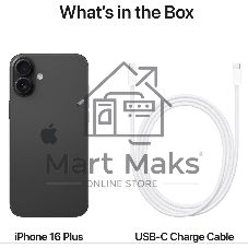 Смартфон Apple iPhone 16, 8/256Gb, черный