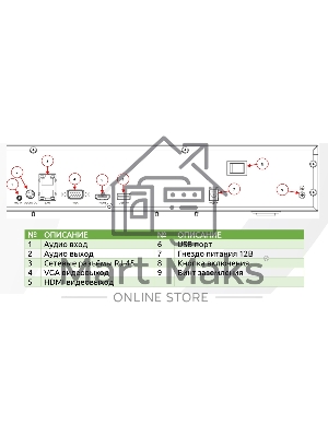 Видеорегистратор Tiandy TC-R3440 I/B/N/H/C/V4.0