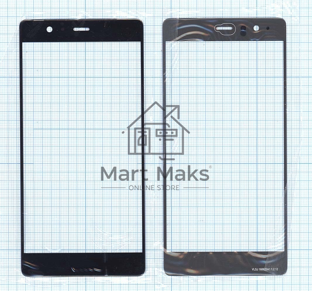 Стекло для Huawei P9 Plus черное