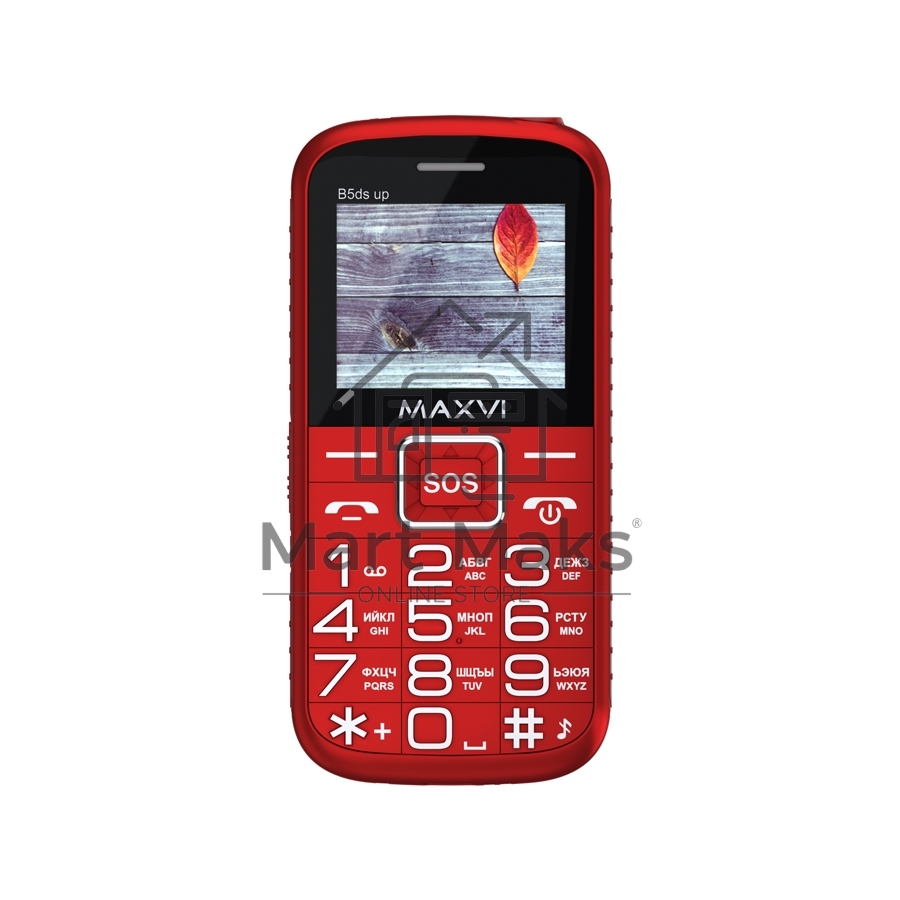 Мобильный телефон Maxvi B5ds up red. 