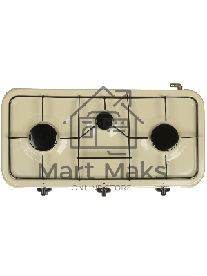 Плита настольная газовая АКСИНЬЯ КС-107 трехконфорочная,бежевый