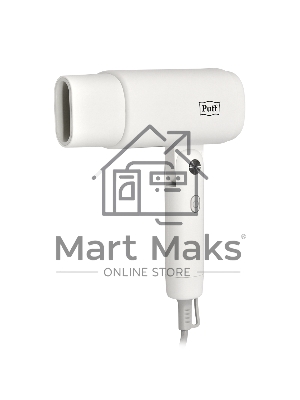 Фен для волос Puff 1875, белый, 1,875 кВт