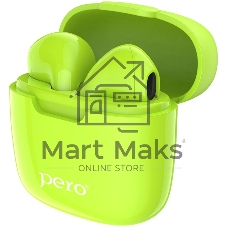 Беспроводные наушники PERO TWS05 COLORFUL Green