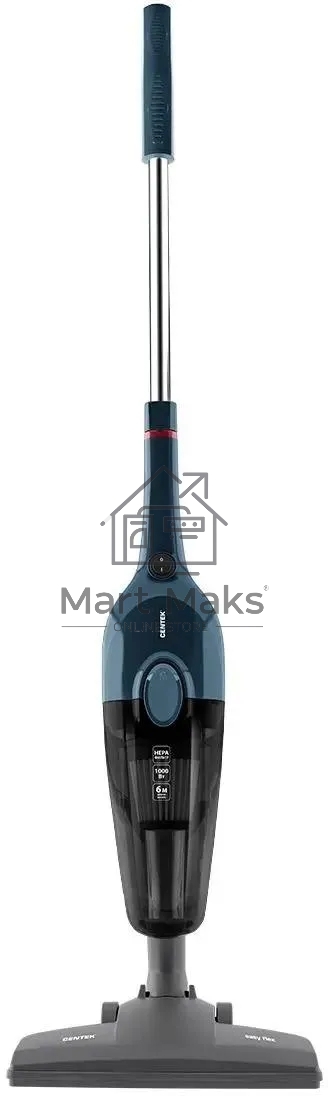 Пылесос вертикальный Centek CT-2565 синий, питание от сети, 200 Вт, уборка сухая, пылесборник 1.2 л