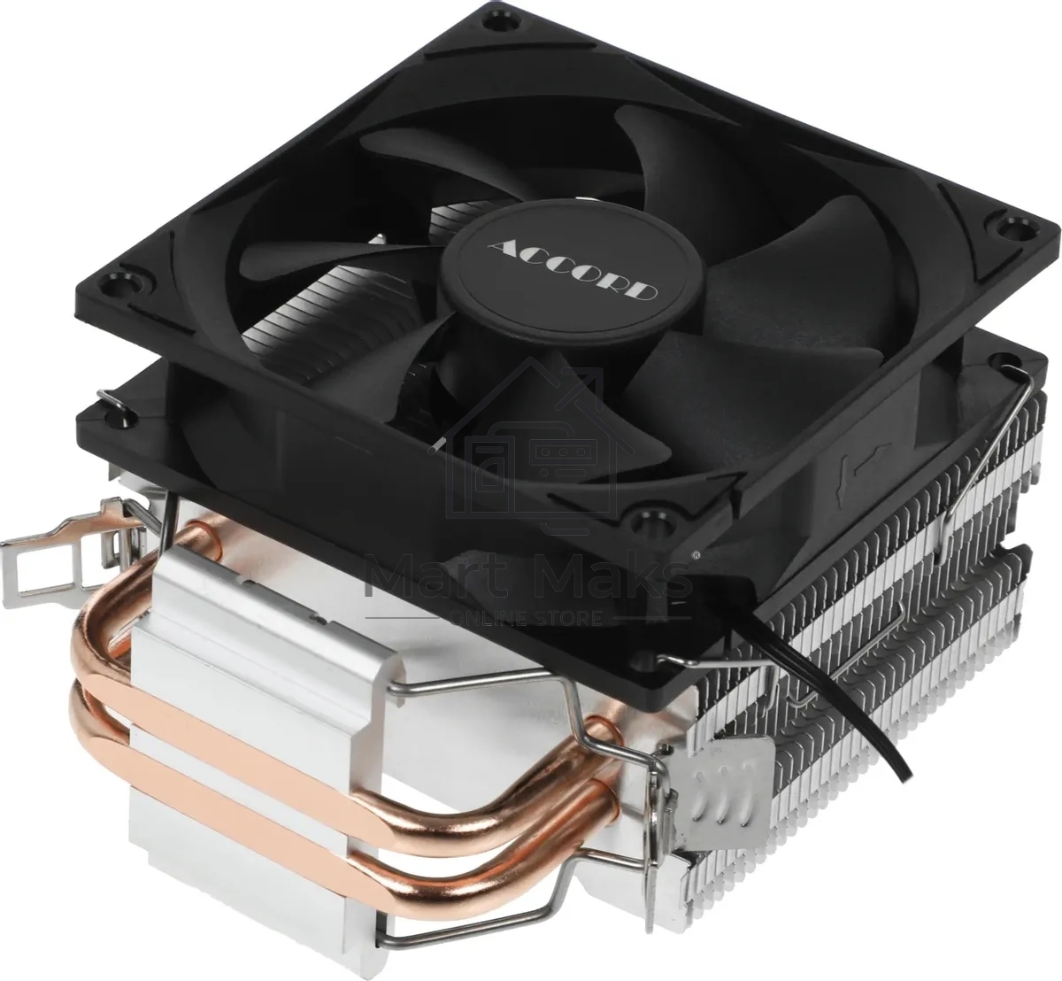 Устройство охлаждения(кулер) Accord ACC-2P9 Soc-AM5/AM4/1200/1700/1851 серебристый/черный 3-pin 22.7dB Al+Cu 100W 240gr brown box