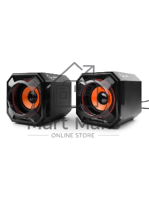 Акустическая система 2.0 Gembird SPK-405, пассив. излучатели, черный, 5 Вт, рег. громкости USB-питание