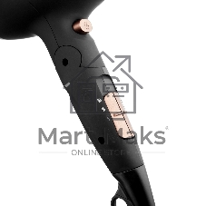 Фен BRAYER BR3000BN черный/розовое золото, 2200 Вт, компактный