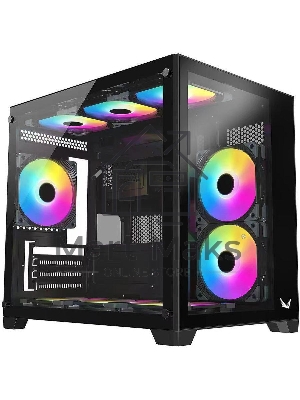 Компьютерный корпус AeroCool/Formula Crystal Z5 черный без БП mATX 1x120мм 2xUSB 2.0 1xUSB 3.0 audio bott PSU