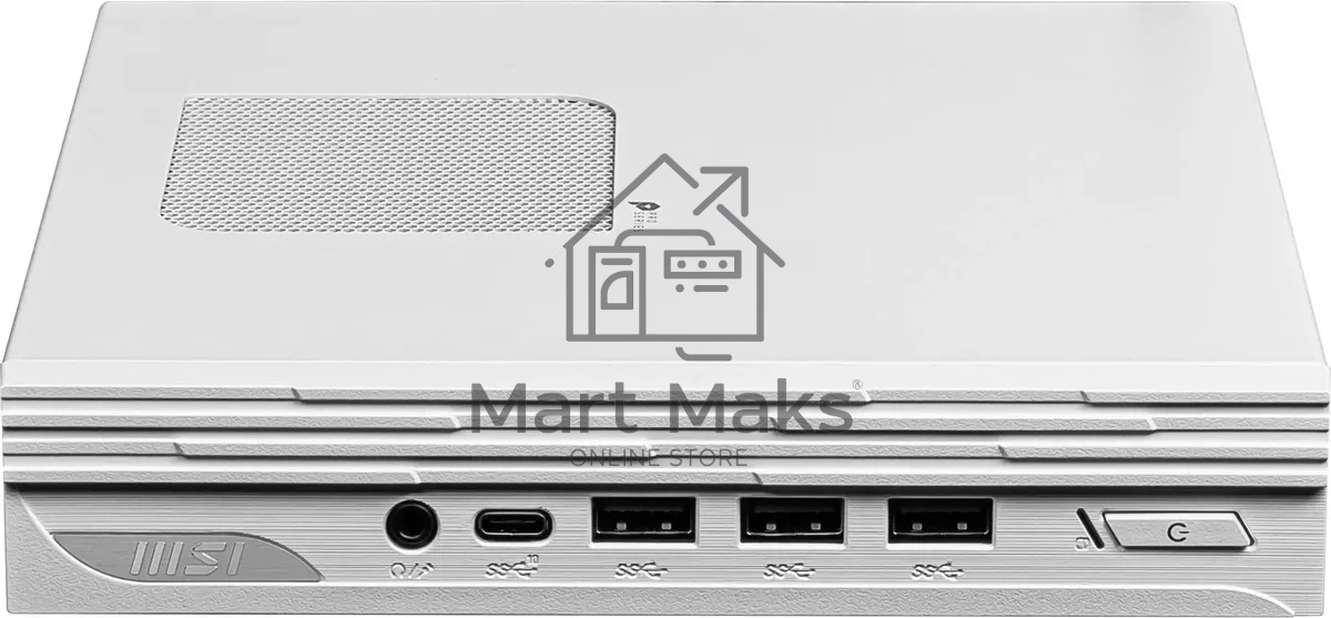 Неттоп MSI Pro DP10 12M-227XRU i5 1235U (1.3) 16Gb SSD512Gb Iris Xe noOS 2.5xGbitEth WiFi BT 120W белый (9S6-B0A622-227)