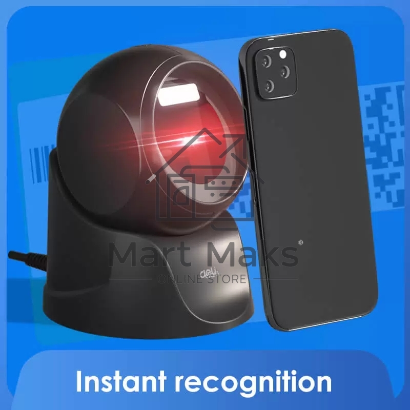 Сканер штрих-кода DELI ES231 проводной, USB, черный