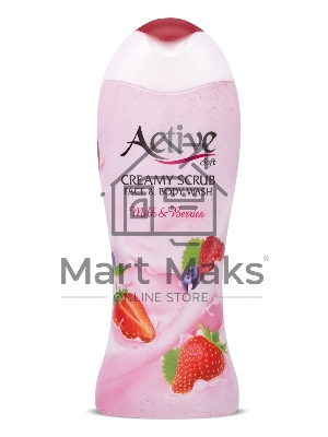 Гель-скраб кремовый для душа Active Клубника со сливками, 400 мл (512306011)
