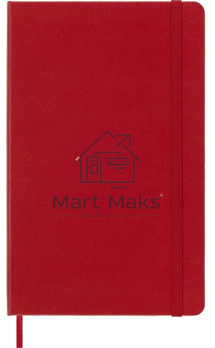 Блокнот Moleskine Classic Large, 240  страниц, красный, нелинованный,