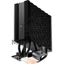 Кулер для процессора PCCooler RT400 Digital BK (230W, 4-pin PWM, LED temp., 152mm, Al/Cu, 4x6mm, 1x120мм, 73.32CFM, 34.9dBA, 2200RPM, S: 1851/1700/1200/115X, AM5/AM4, черный)
