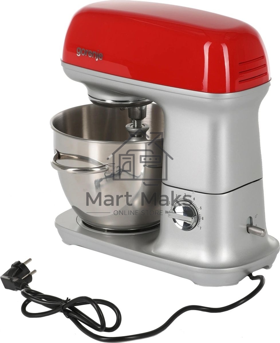 Кухонная машина Gorenje MMC1000RLR планетар.вращ. 1000Вт красный