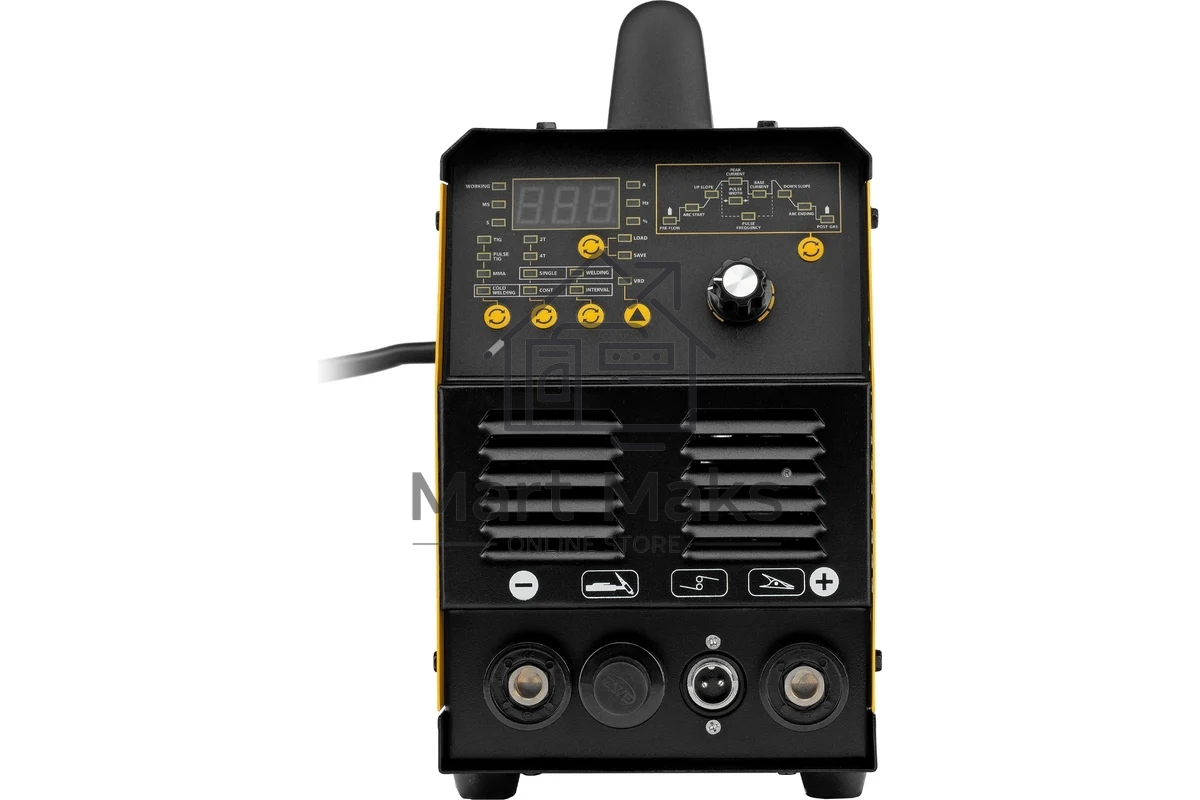 Аппарат инвертор. аргонодуговой сварки ITIG-200 DС Pulse Cold Weld, 200 А, ПВ 60% Denzel