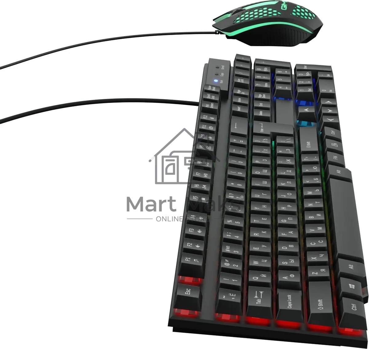 Клавиатура + мышь Оклик GMNG 400GMK клав:черный мышь:черный USB