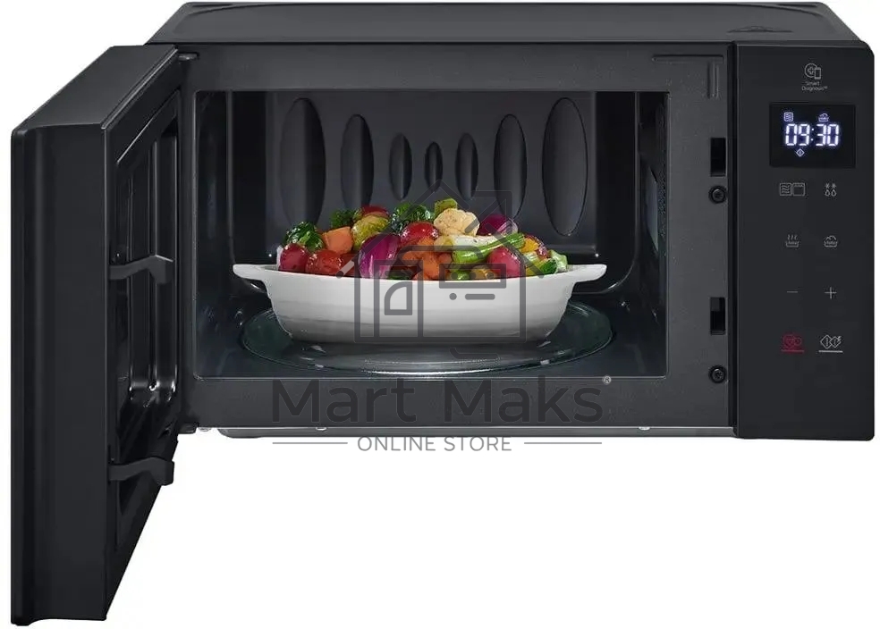 Микроволновая печь LG MH6032GAS черный, 20 л, 700 Вт, переключатели - сенсор