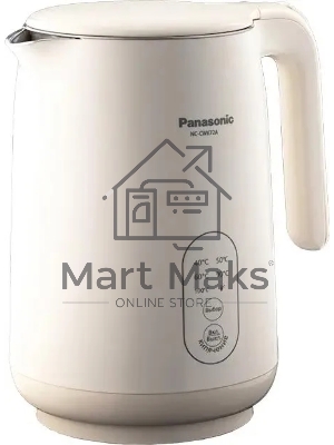 Чайник электрический Panasonic NC-CWK72A 1.5 л, 1500 Вт, полупропилен/нержавеющая сталь, бежевый