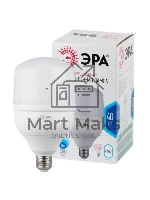 Лампа светодиодная ЭРА Б0027005 STD LED POWER T120-40W-4000-E27