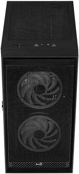 Компьютерный корпус Aerocool / Formula Graphite-G-BK-v2 черный без БП ATX 3x140мм 2xUSB 3.0 audio