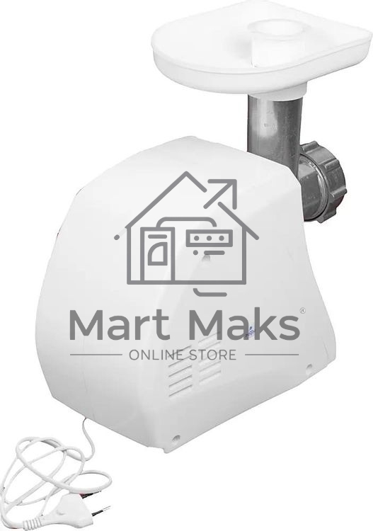 Мясорубка электрическая Ротор ЭМШ 35/250-3 белый, 1500 Вт, 0.6 кг/мин, реверс, защита от перегрузки, насадки - 4