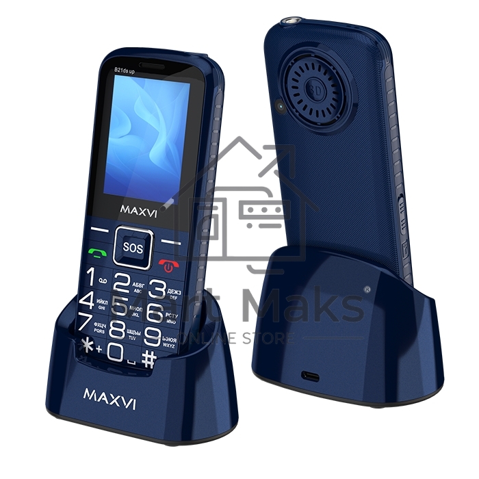 Мобильный телефон Maxvi B21ds up синий