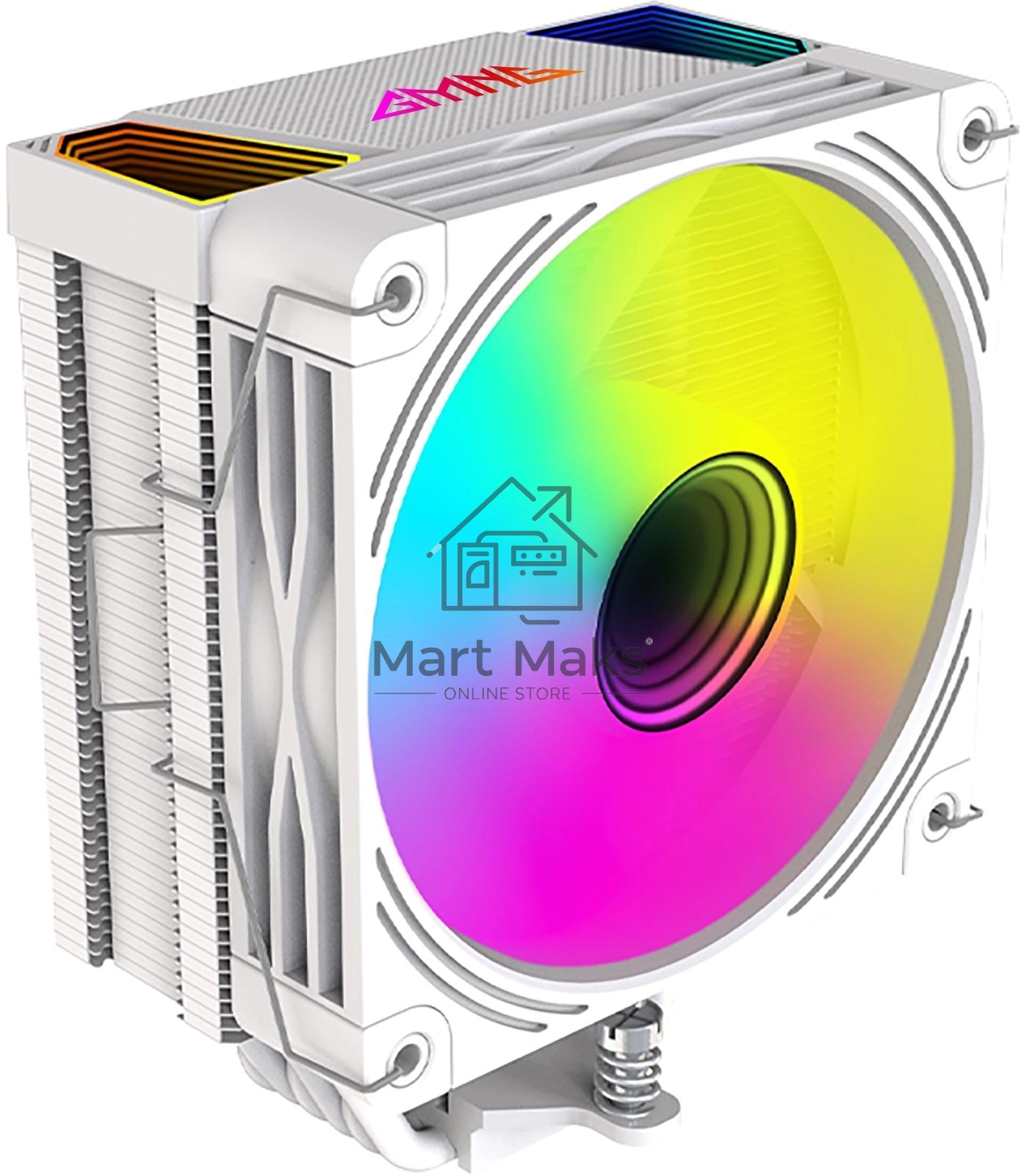 Кулер GMNG GG-CPC220-ARGB2 ARGB белый 120мм алюминий+медь 1600rpm 26db 4-pin 220W 154мм