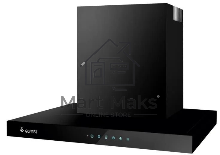 Вытяжка встраиваемая Gefest BO 3606 C23 черный, 60 см, 1000 куб. м/ч, 78 дБ