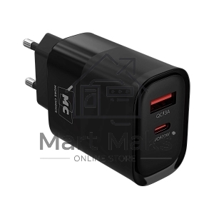 Зарядное устройство MORE CHOICE (4620202555557) NC81i СЗУ 1USB+1Type-C 3.0A PD 20W+ QC3.0, черный