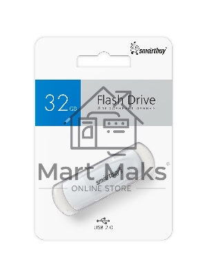 Флешка USB Smartbuy R/W Scout белый (SB032Gb2SCW), 32Gb,