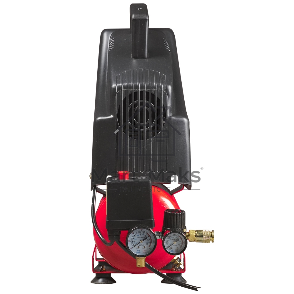 Компрессор поршневой Fubag Wood Master Kit безмасляный 180 л/мин, 6 л, 1100 Вт, красный/черный