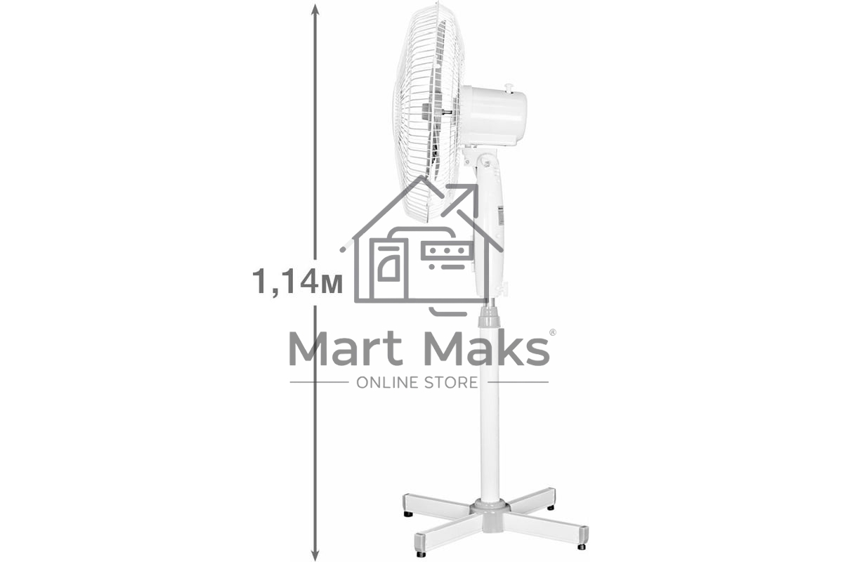 Вентилятор Blackton Bt F1114 White-Gray (2в1 ч/б коробка + 1 ч/б коробка). (2в1 ч/б коробка + 1 ч/б коробка) Потребляемая мощность: 45 Вт, Тип управления: Механический, Количество скоростей: 3, Диаметр решетки: 40 см, Длина сетевого шнура: 1.45 м, Защита 